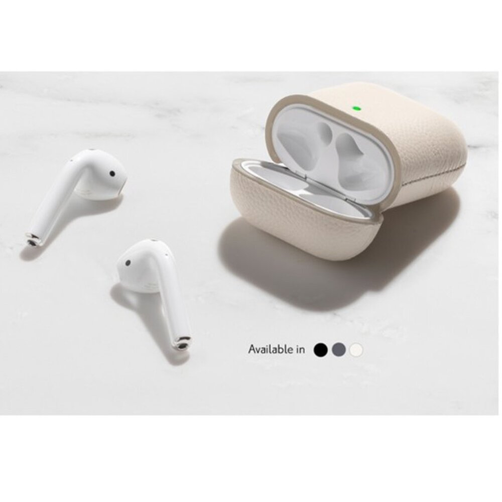 COURANT‎ AirPod Classic Vegan Leather Case (Bone) BRAND-NEW IN BOX!
